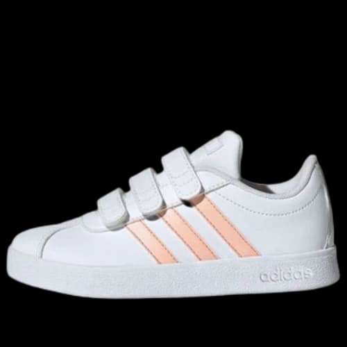 (PS) adidas VL Court 2.0 'White Pink'