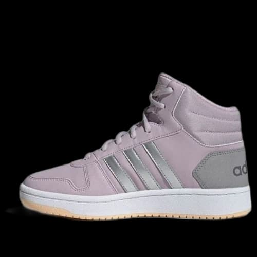 (GS) adidas Hoops 2.0 Mid 'Purple Silver'