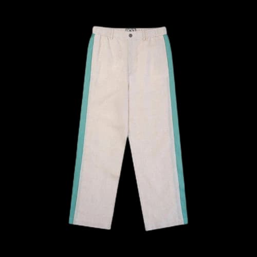 Eric Emanuel Linen Pants 'Ivory/Blue'