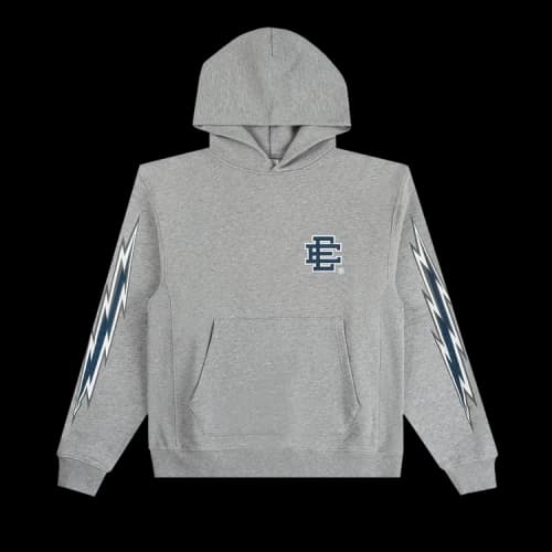 Eric Emanuel EE Basic Hoodie 'Heather Grey w/ Navy Bolt'