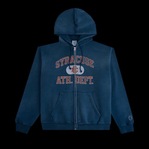 Eric Emanuel Ee Syracuse Zip-Up Hoodie 'Navy/Orange'