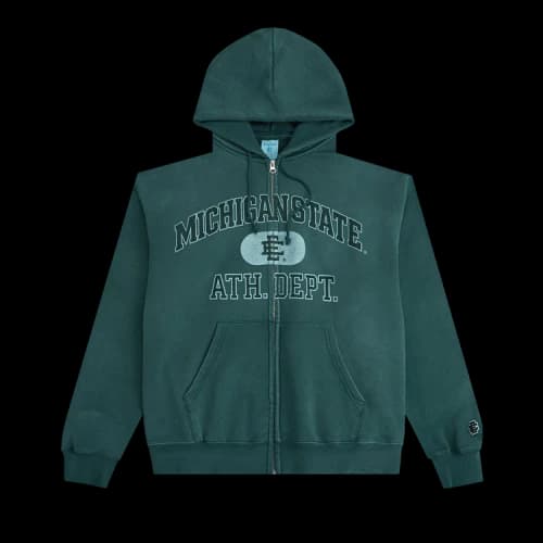 Eric Emanuel Ee Michigan St. Zip-Up Hoodie 'Green'