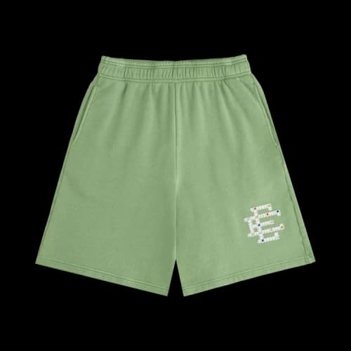 Eric Emanuel EE Rhinestone Sweatshort 'Green'
