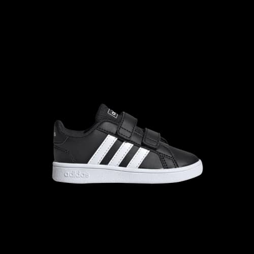 adidas Grand Court Infant 'Black White'