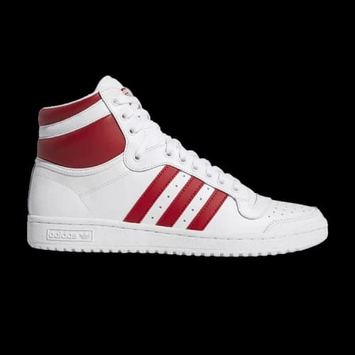 adidas Top Ten Hi White Scarlet