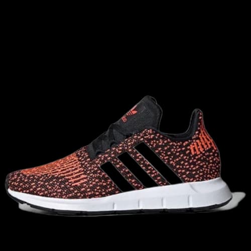 (GS) adidas originals Swift Run J 'Black White Red'