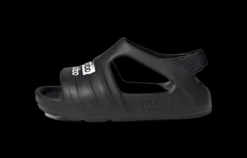 (TD) adidas originals Adilette Play Black Sandals 'Black White'