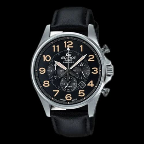 CASIO Male EDIFICE Japan / South Korea Fashion Waterproof Mens Black Analog