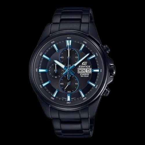 CASIO Waterproof EDIFICE Solar Powered Mens Black Analog