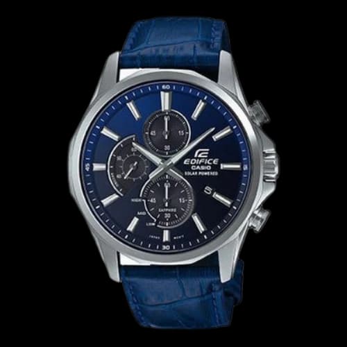 Casio Waterproof EDIFICE Sapphire Crystal Blue Gradient Mens Blue Analog