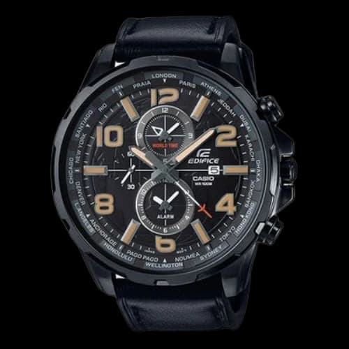 CASIO Male EDIFICE Japan / South Korea Fashion Mens Black Analog