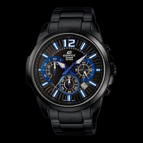 CASIO EDIFICE Series Waterproof Strap Watch Mens Black Analog