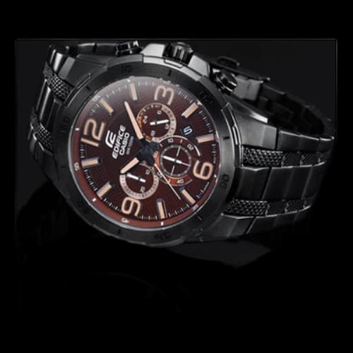 CASIO Edifice Series Quartz Movement 100m Waterproof Coffee Watch Mens
