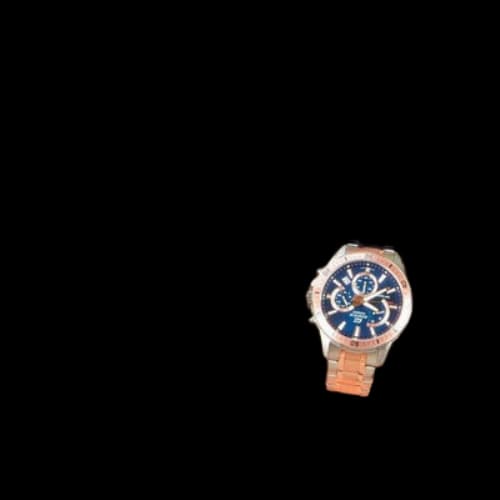 CASIO EDIFICE Quartz Stainless Steel Strap Blue Dial Mens Blue Analog