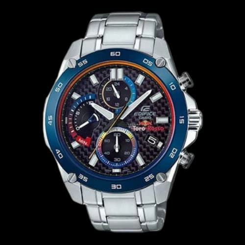 CASIO EDIFICE Solar Powered Blue Dial Mens Blue Analog