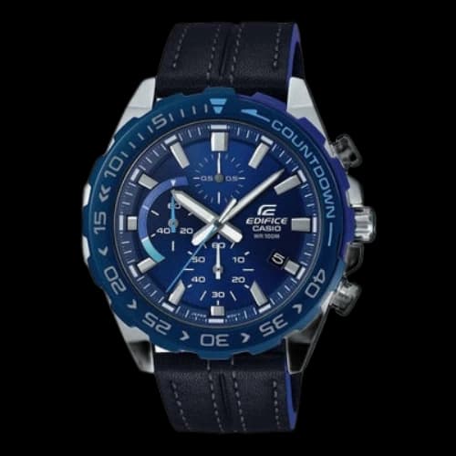 CASIO EDIFICE Series durable quartz Watch Business Mens Blue Analog
