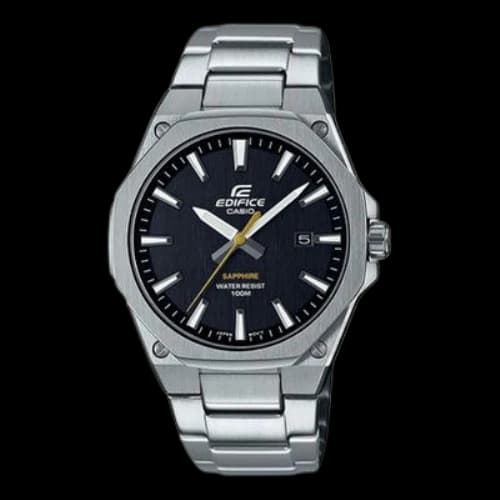CASIO Male EDIFICE Japan / South Korea Fashion Black Dial Mens Black Analog