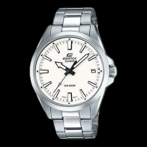 CASIO EDIFICE Series Leisure Fashion Men s Quartz Waterproof Mens Silver Analog