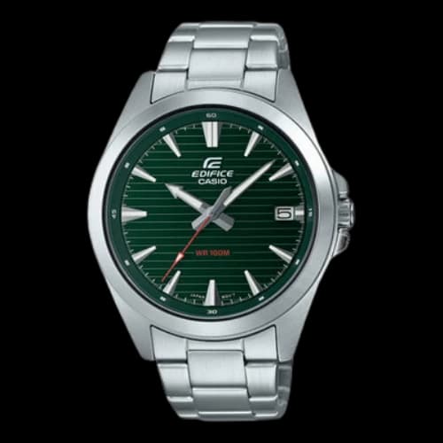 CASIO Minimalistic Business Watch 100m waterproof Mens Silver Analog