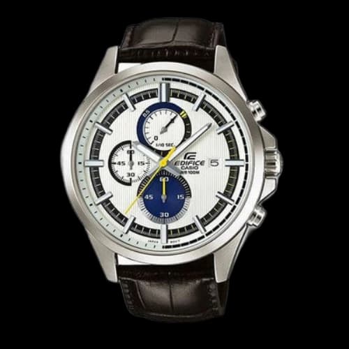 CASIO EDIFICE Mens SilverBlack Analog