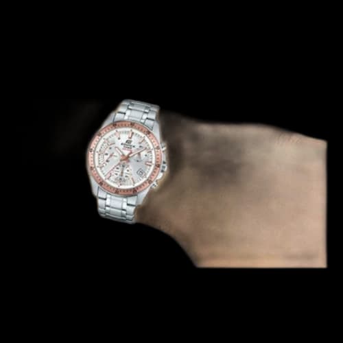 Casio Edifice Analog Watch 'Silver Rose Gold'
