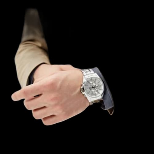 CASIO Quartz EDIFICE Stainless Steel Strap Mens Silver Analog