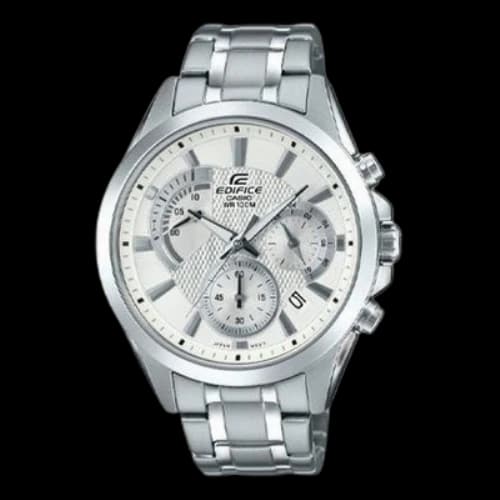 CASIO EDIFICE Stainless Steel Strap Mens Silver Analog