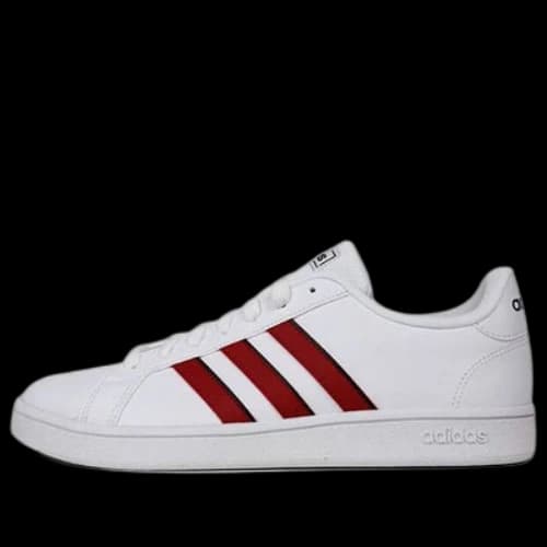 adidas neo Grand Court 'Black White Red'