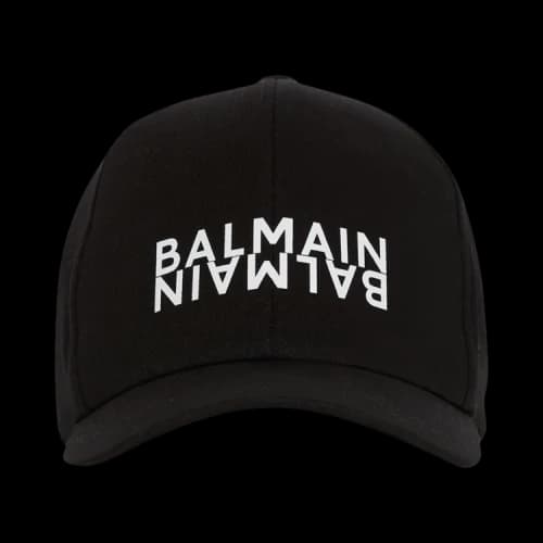 Balmain Double Loto Cotton Hat 'Black'