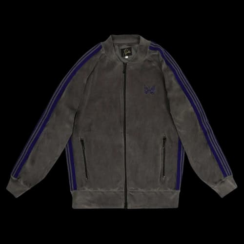 Needles Velour Side Striped Track Jacket 'Grey'