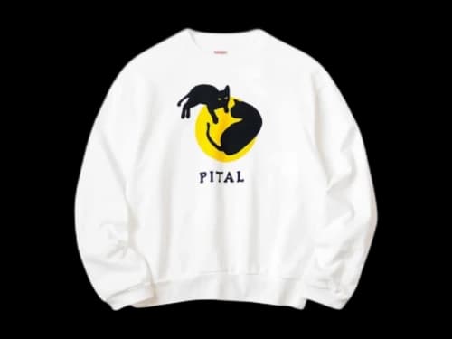Kapital Eco Fleece Crew Sweatshirt White