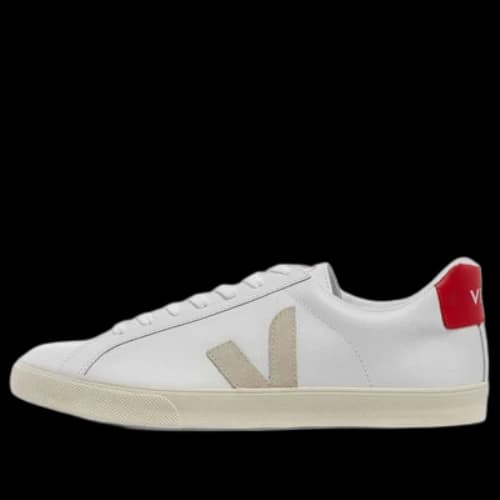 Veja Esplar Logo Leather 'Natural Pekin'