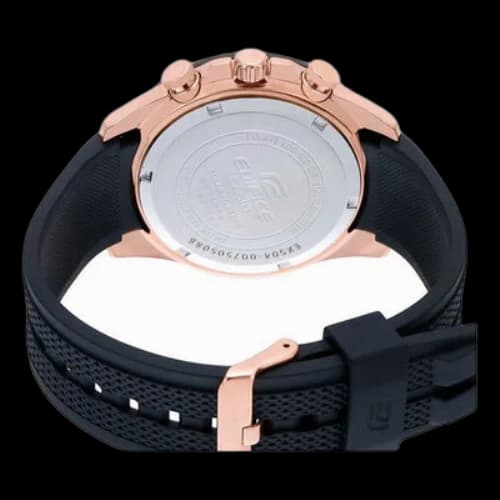 CASIO EDIFICE Solar Powered Mens Black Analog