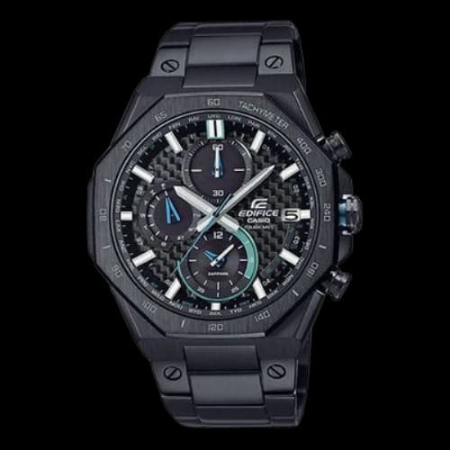 CASIO Waterproof Shockproof Calendar Display Solor Wave Stainless Steel Strap Watch Solar Powered Mens