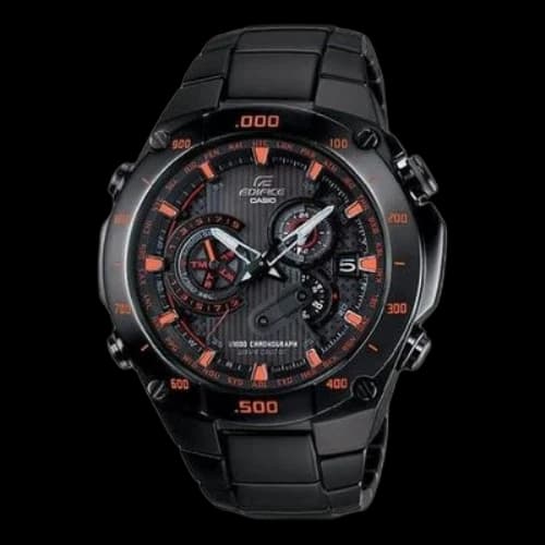CASIO Edifice Series Watch Case Black Strap 100 Meter Waterproof Quartz Movement Mens