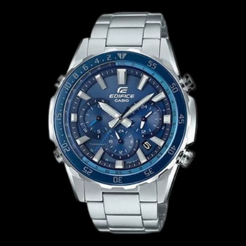 CASIO Male EDIFICE Japan / South Korea Fashion Waterproof Mens Sky Blue Analog