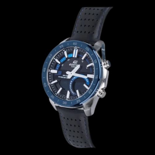 CASIO EDIFICE Mens Blue Analog/Digital Combo