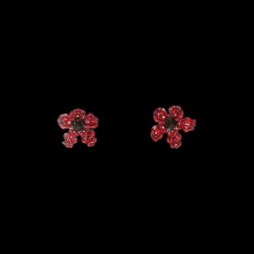 Simone Rocha Crystal Flower Earring 'Multicolor'