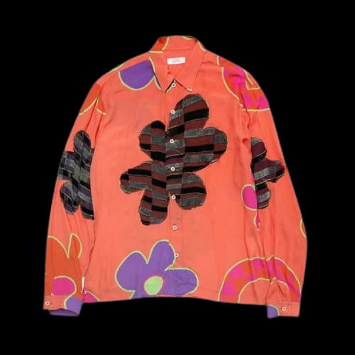 ERL Floral Shirt 'Orange'