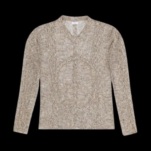 ERL Grunge Cable Knit Sweater 'Brown'