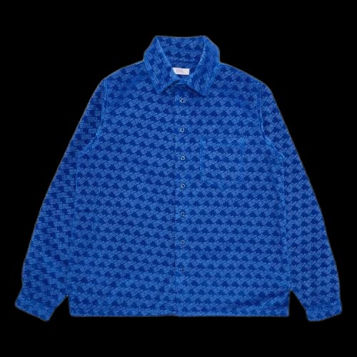 ERL Corduroy Embossed Shirt 'Blue'