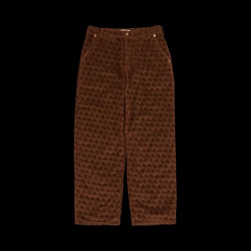 ERL Corduroy Embossed Pants 'Brown'