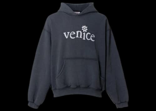 ERL Venice Fleece Hoodie Black