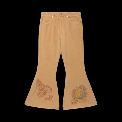 ERL Corduroy Flared Pants 'Beige'