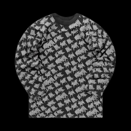 ERL Printed Long-Sleeve T-Shirt 'Black'