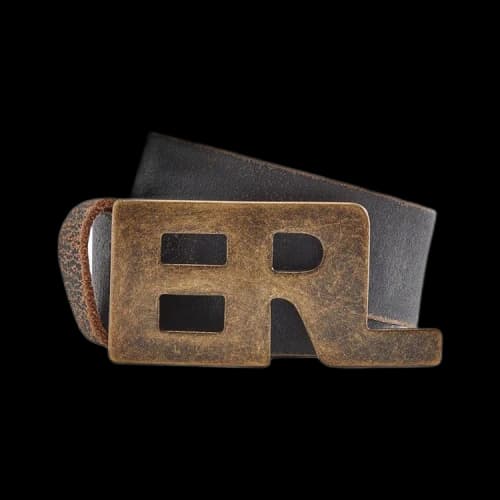 ERL Metal Logo Belt 'Black'