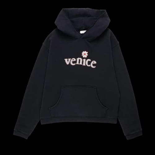 ERL Venice Patch Hoodie 'Black'