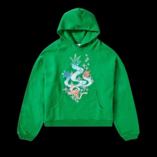 ERL Printed Hoodie 'Green'