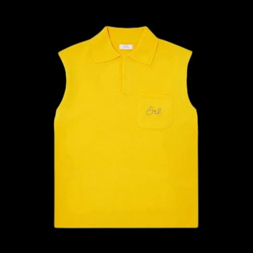 ERL Bicolor Polo Shirt 'Yellow'