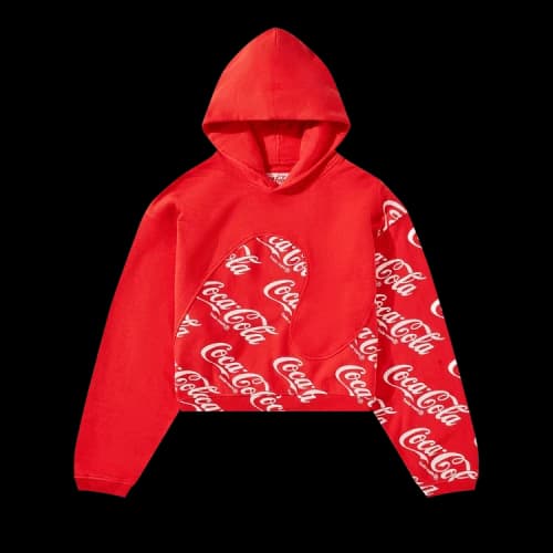 ERL Coca Cola Swirl Hoodie 'Red'